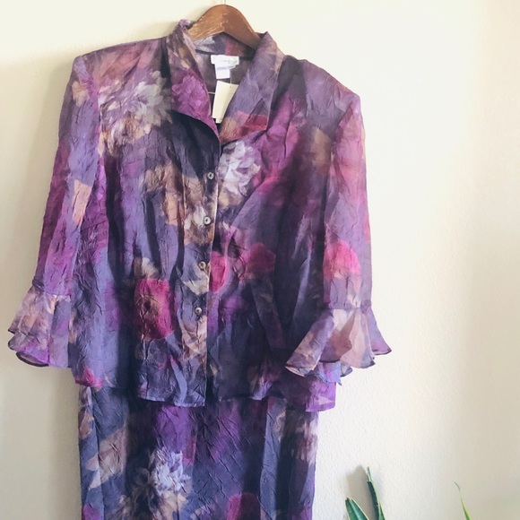 Coldwater Creek || NWT Dress Floral 2pc Set - Picture 3 of 9